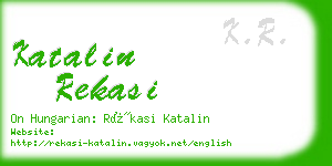 katalin rekasi business card